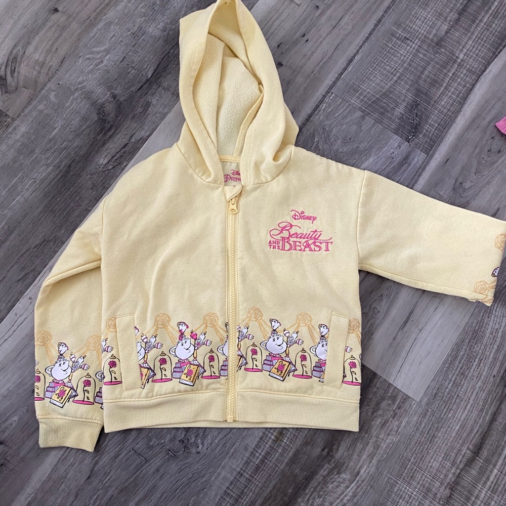 Disney Yellow Beauty and the Beast Kids Sweater